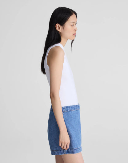 Madewell Denim Wrap Mini Skort Midvale Wash