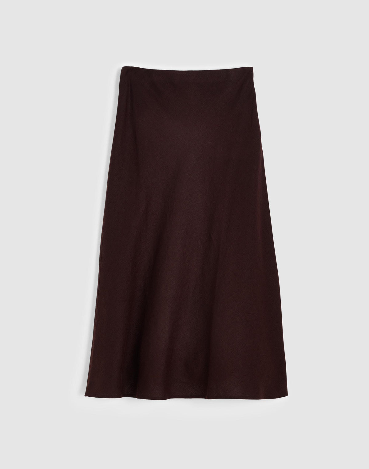 Madewell Maxi Slip Skirt in Linen Cocoa