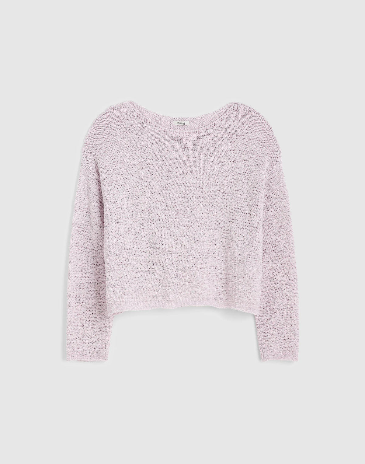 Madewell Boatneck Pullover Sweater Marble Lilac