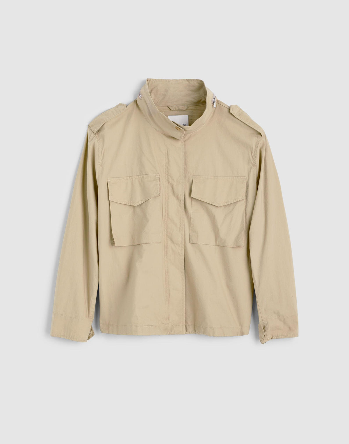 Madewell Field Jacket in Washed Poplin Fennel Seed