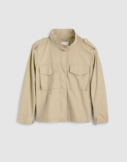 Madewell Field Jacket in Washed Poplin Fennel Seed