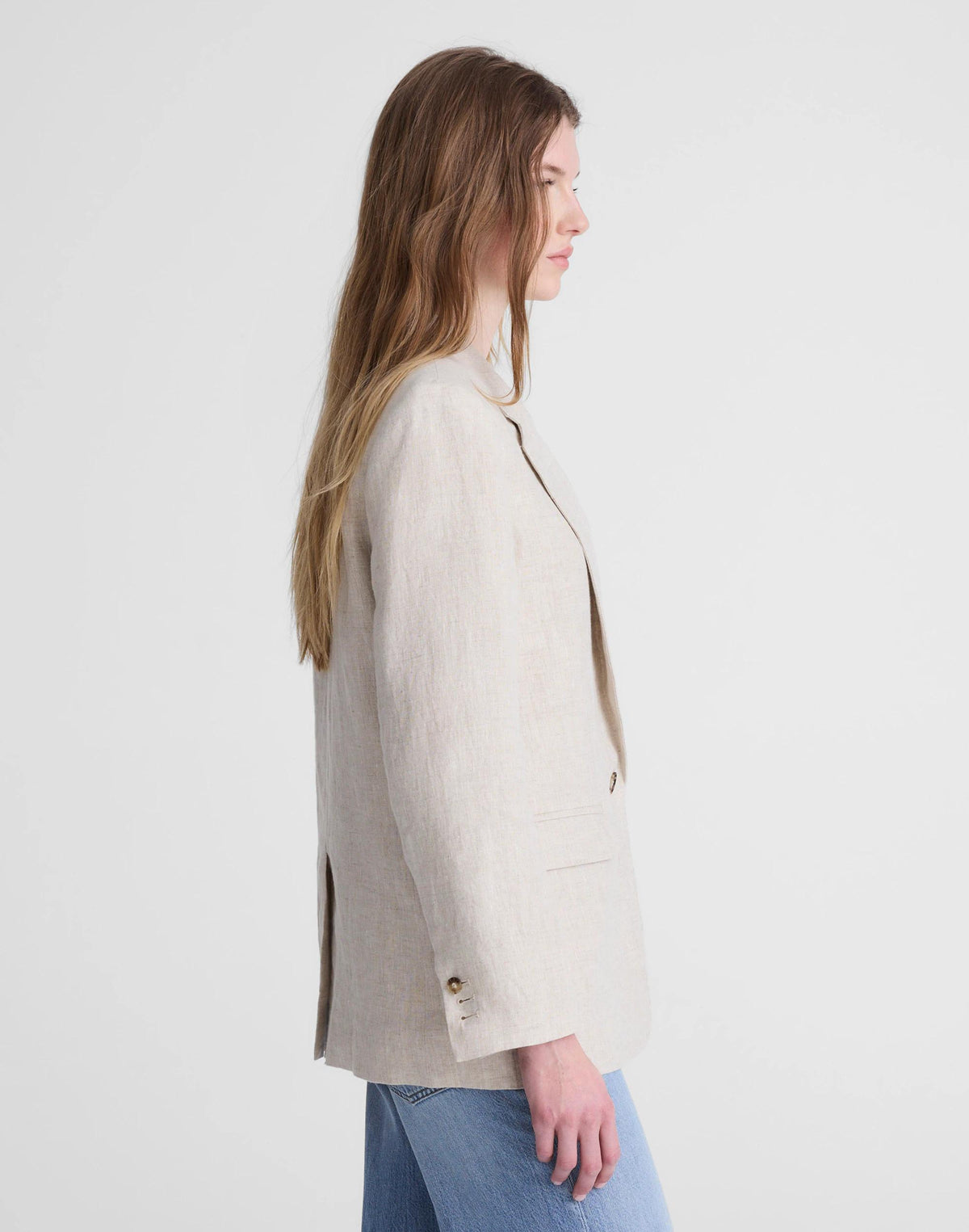 Madewell The Mercer Relaxed Blazer Oat
