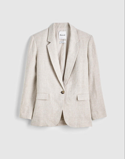 Madewell The Mercer Relaxed Blazer Oat