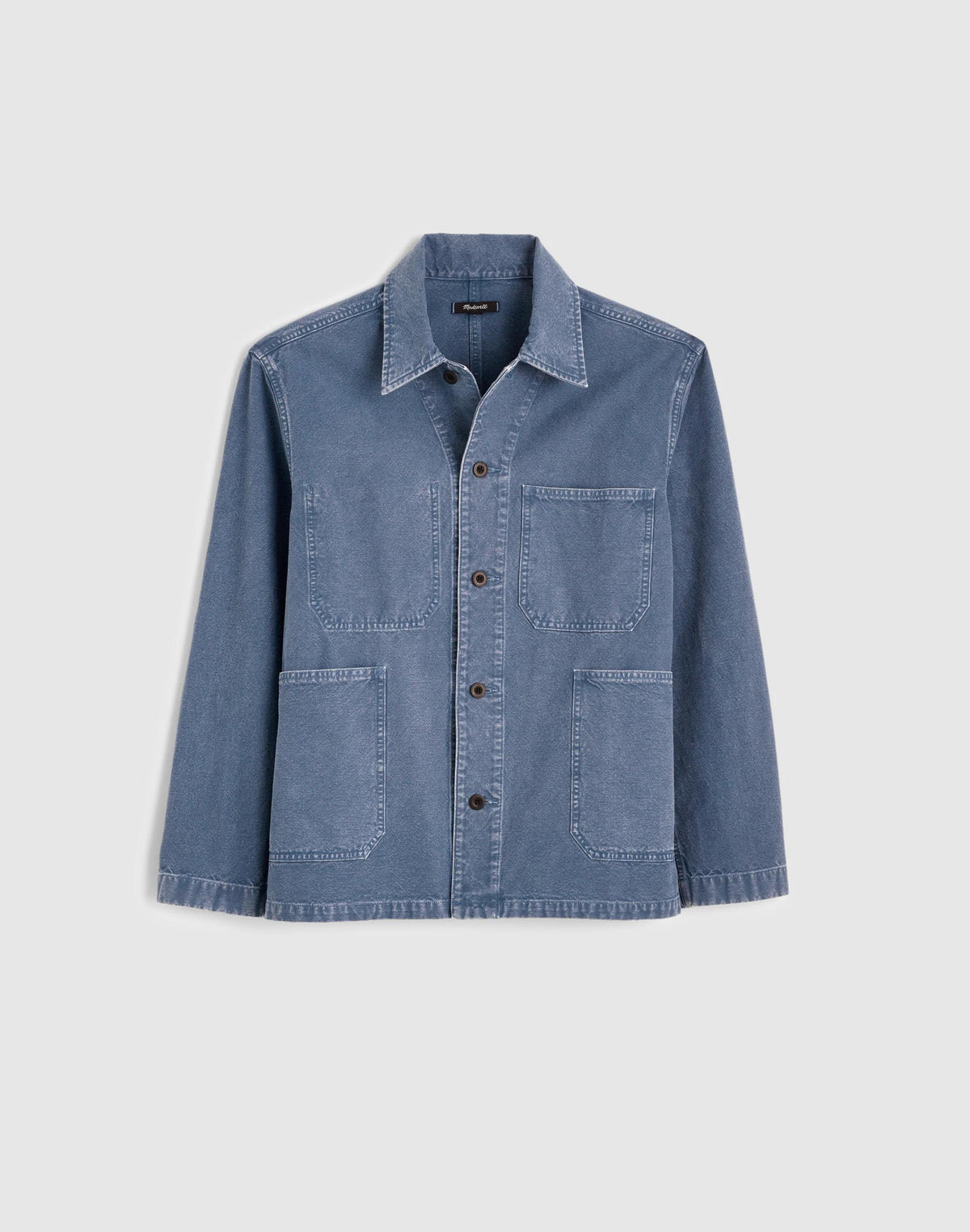 Madewell Chore Jacket in Cotton-Hemp Blend French Blue