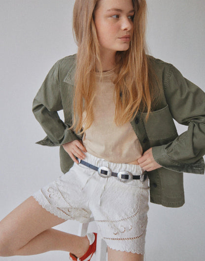 Madewell Classic Chore Jacket in Cotton Twill Faded Ivy
