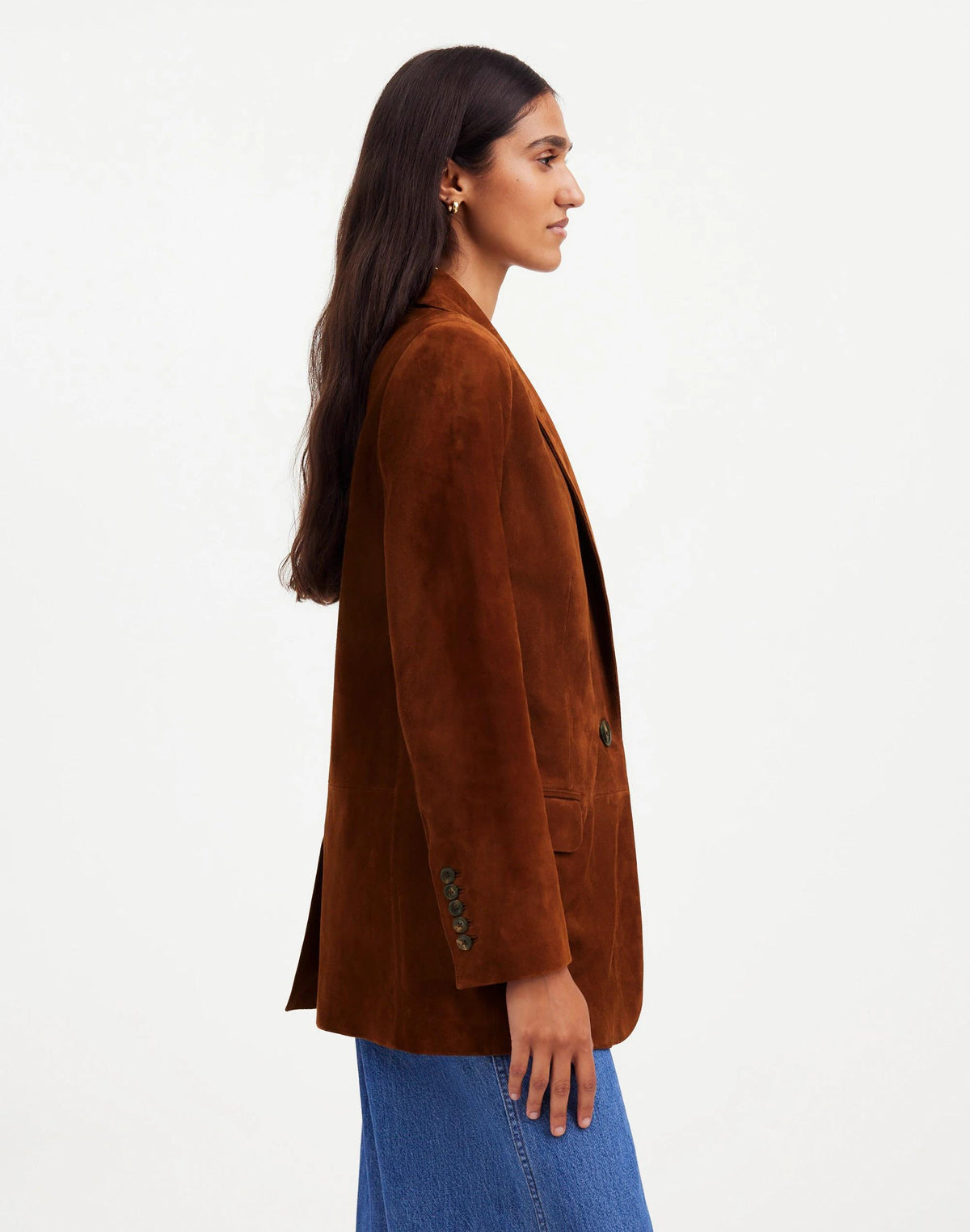 Madewell The Kline Blazer Soft Mahogany