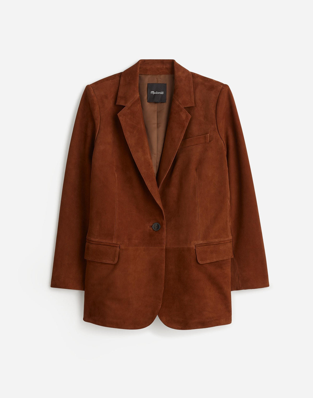 Madewell The Kline Blazer Soft Mahogany