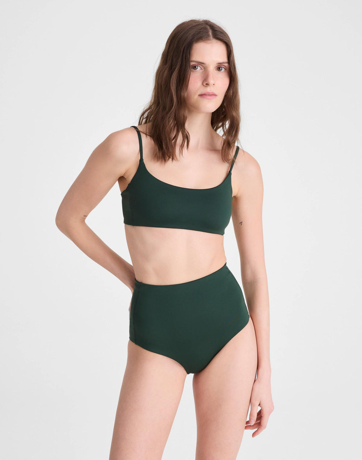 Madewell Left On Friday Pool Days Bikini Top Palm