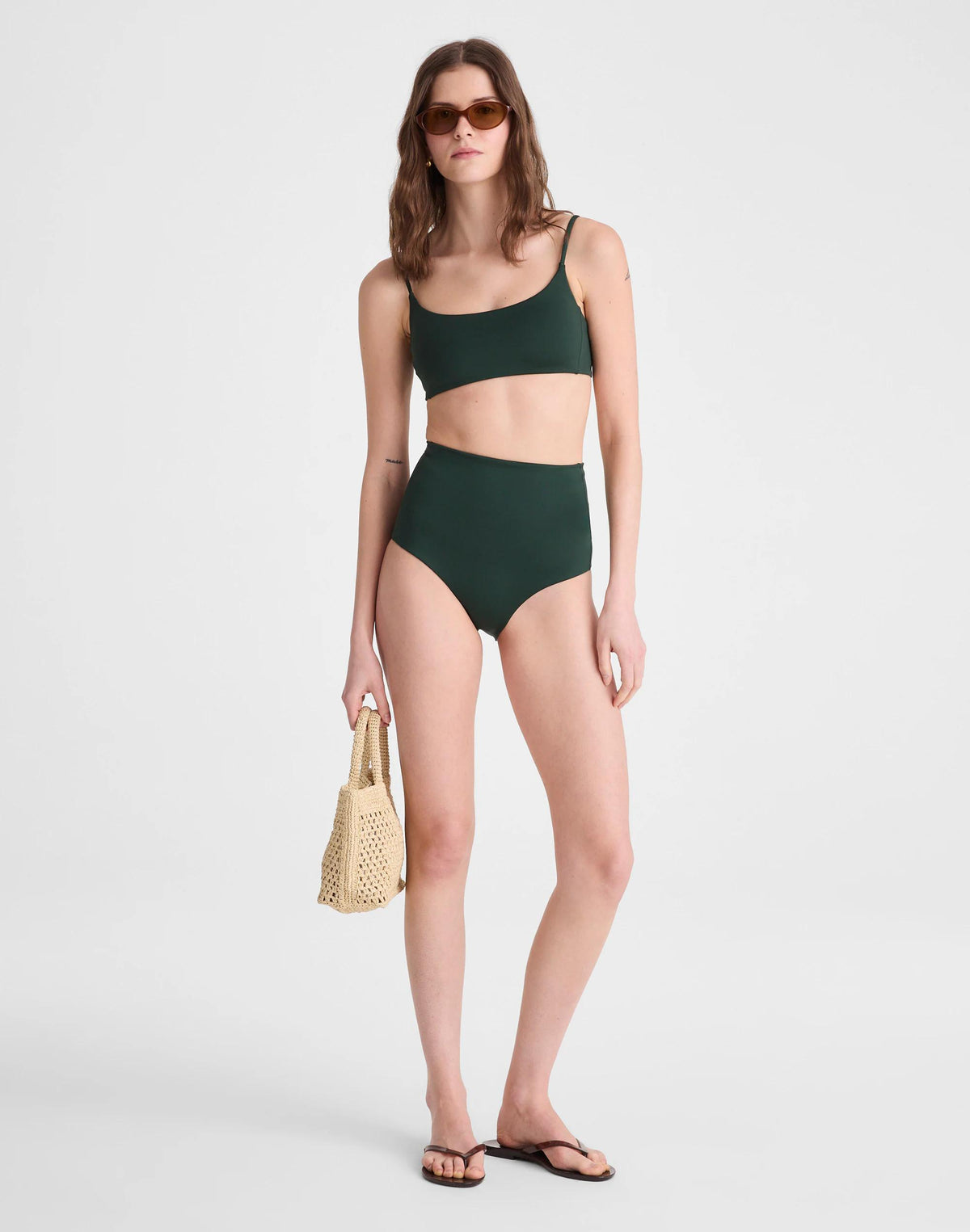 Madewell Left On Friday Pool Days Bikini Top Palm