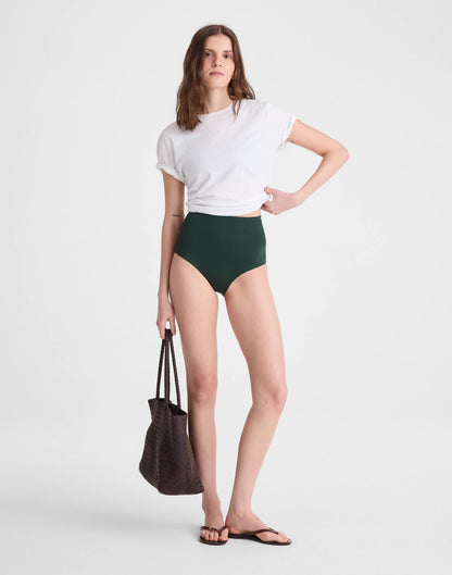 Madewell Left On Friday Hi Tide Bikini Bottom Palm