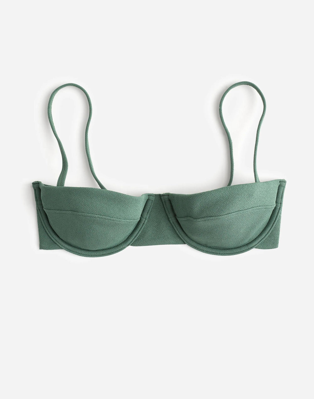 Madewell Zulu & Zephyr Eucalyptus Textured Balconette Bikini Top Eucalyptus