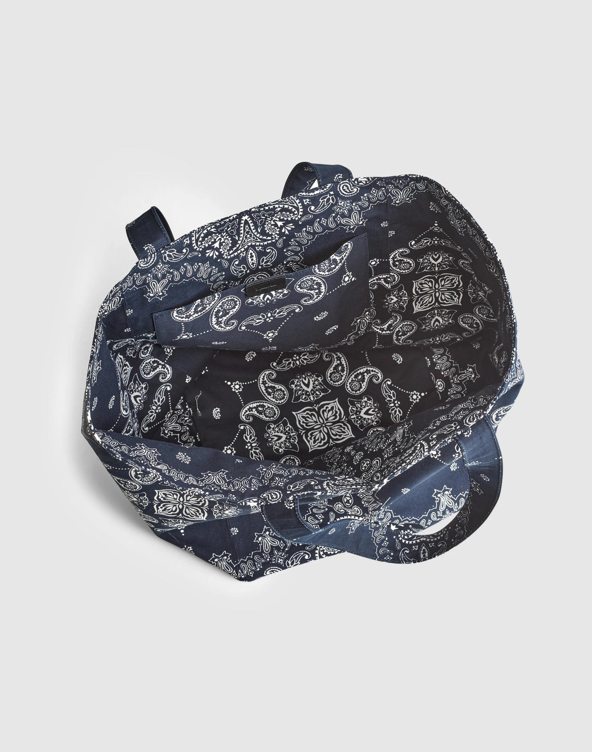 Madewell Bandana Tote Classic Navy Multi