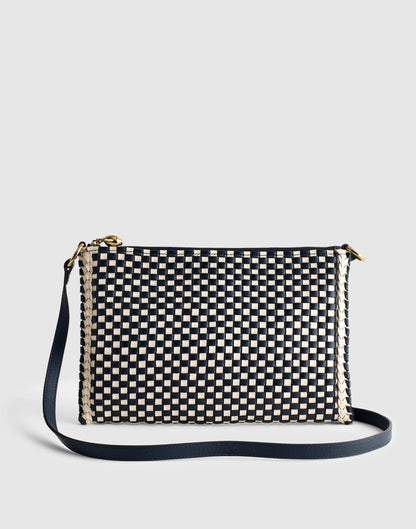 Madewell The Signature Woven Crossbody Pouch Juniper Berry Multi
