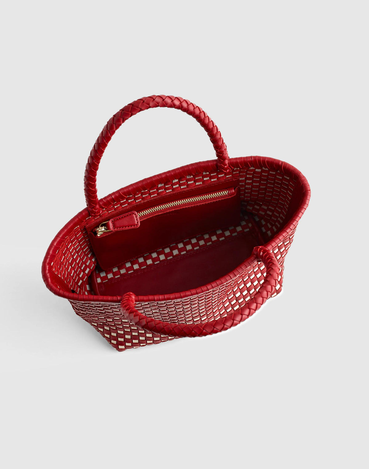Madewell The Signature Woven Mini Tote Bright Ember Multi