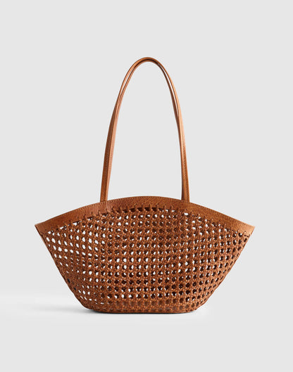 Madewell Caning Tote Toasted Coconut
