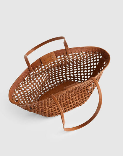 Madewell Caning Tote Toasted Coconut