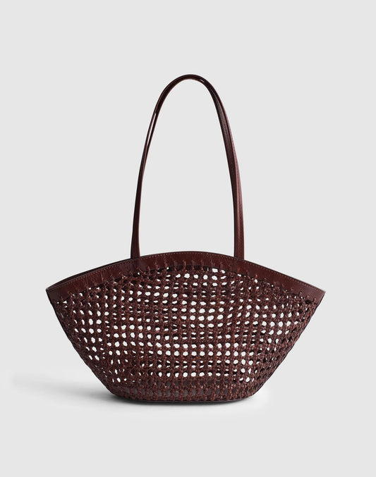 Madewell Caning Tote Cherry Wood