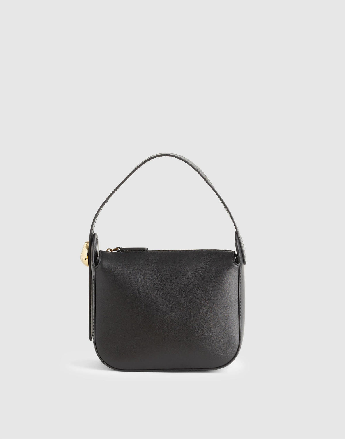 Madewell The Sculpted Metal Wristlet Bag True Black