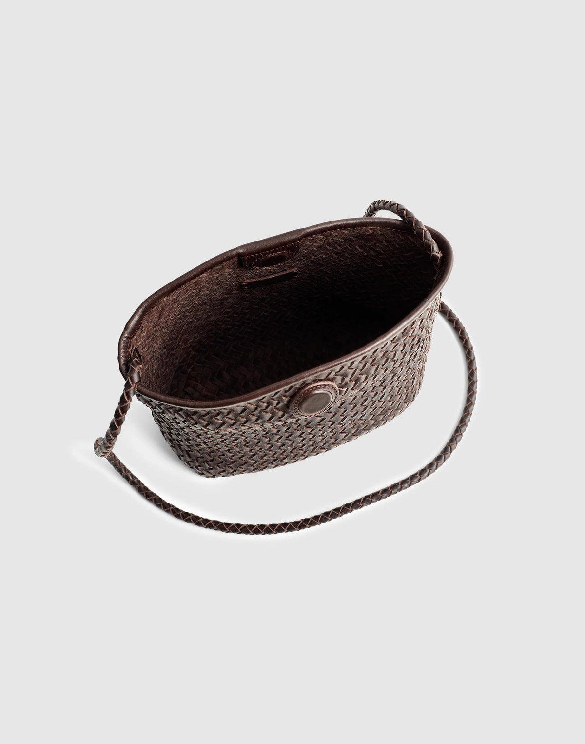 Madewell The Signature Woven Crossbody Bag Coffee Bean