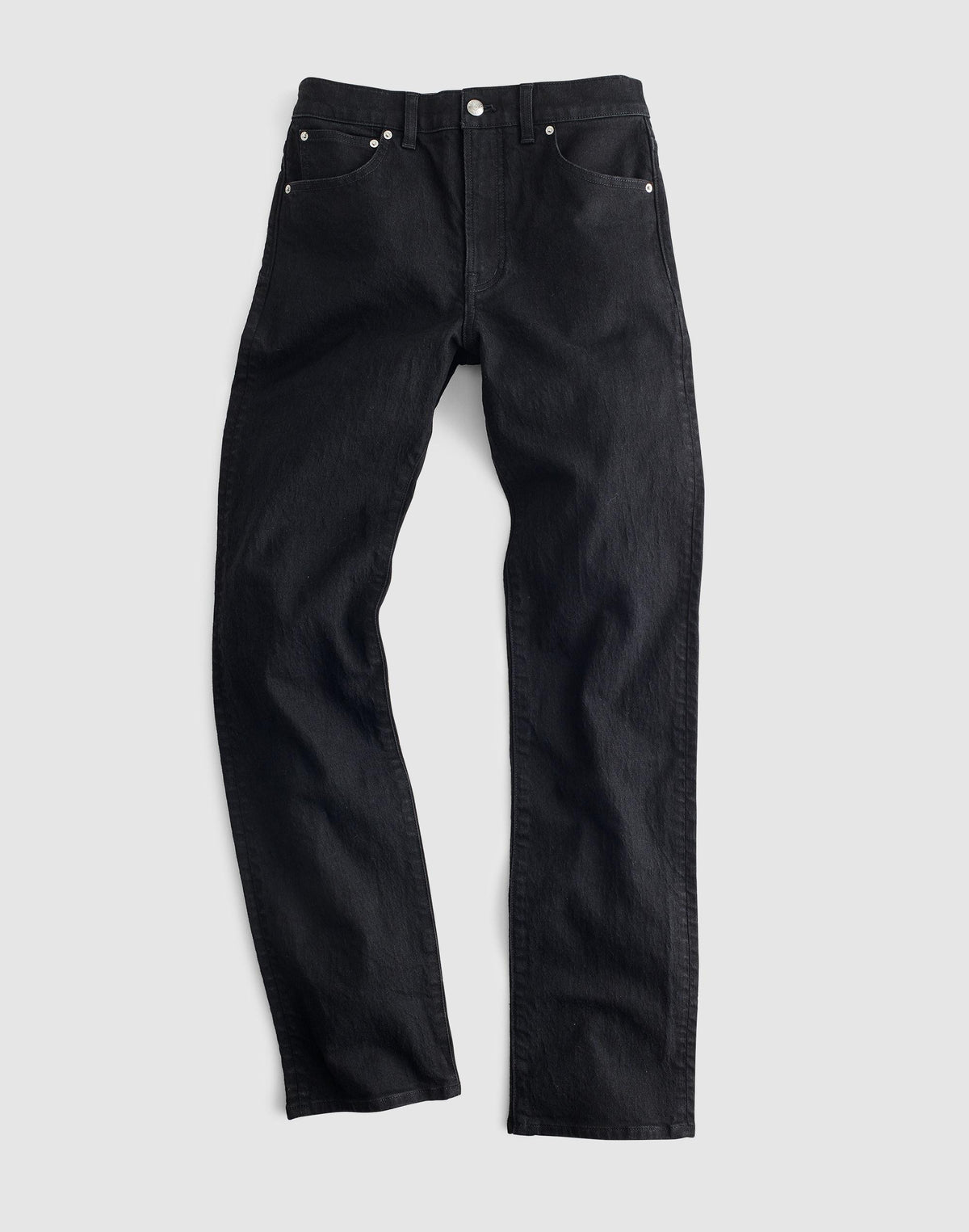 Madewell The Tall Longline Straight Jean Black Frost