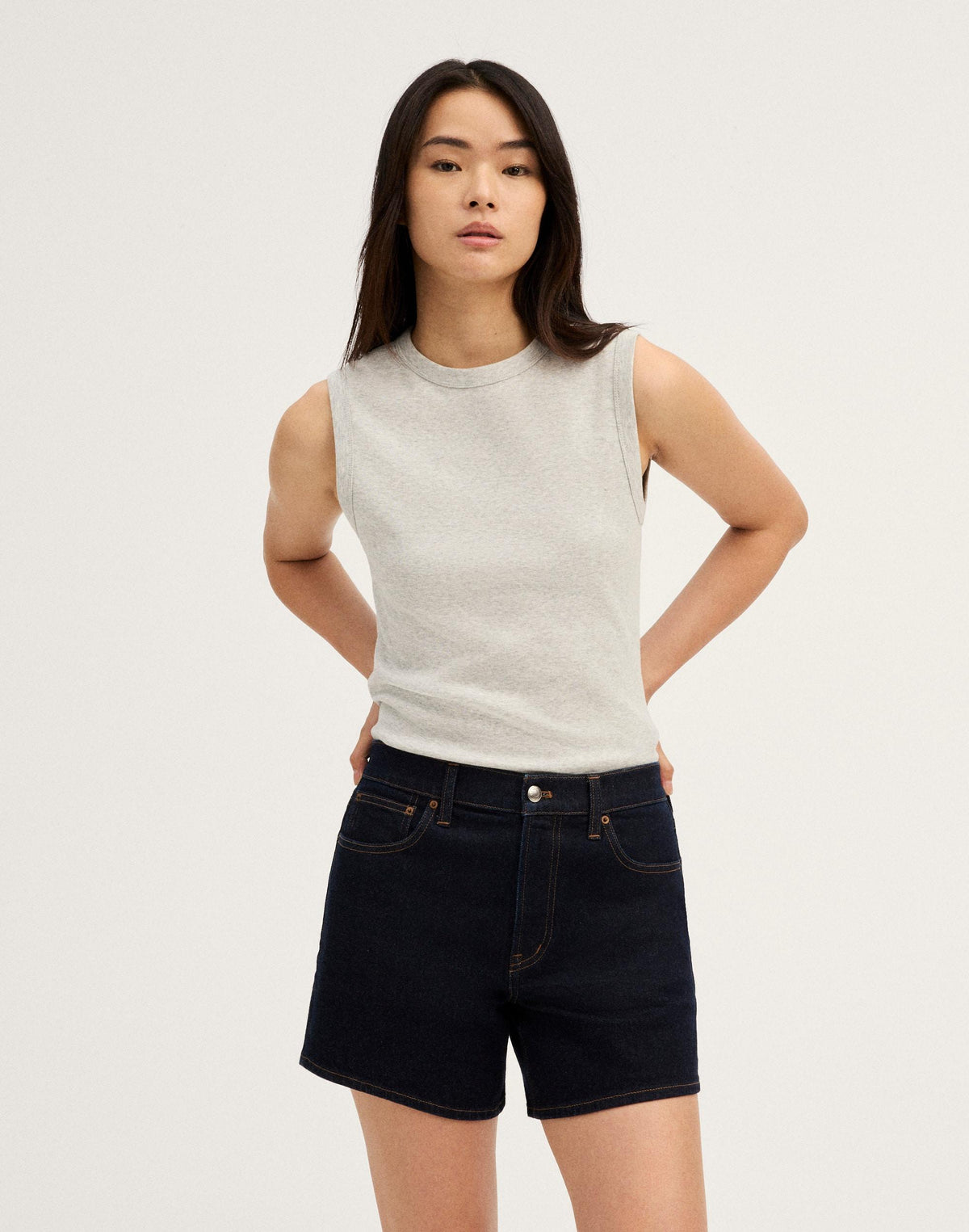 Madewell The Perfect Vintage Mid-Length Short Rinse Wash