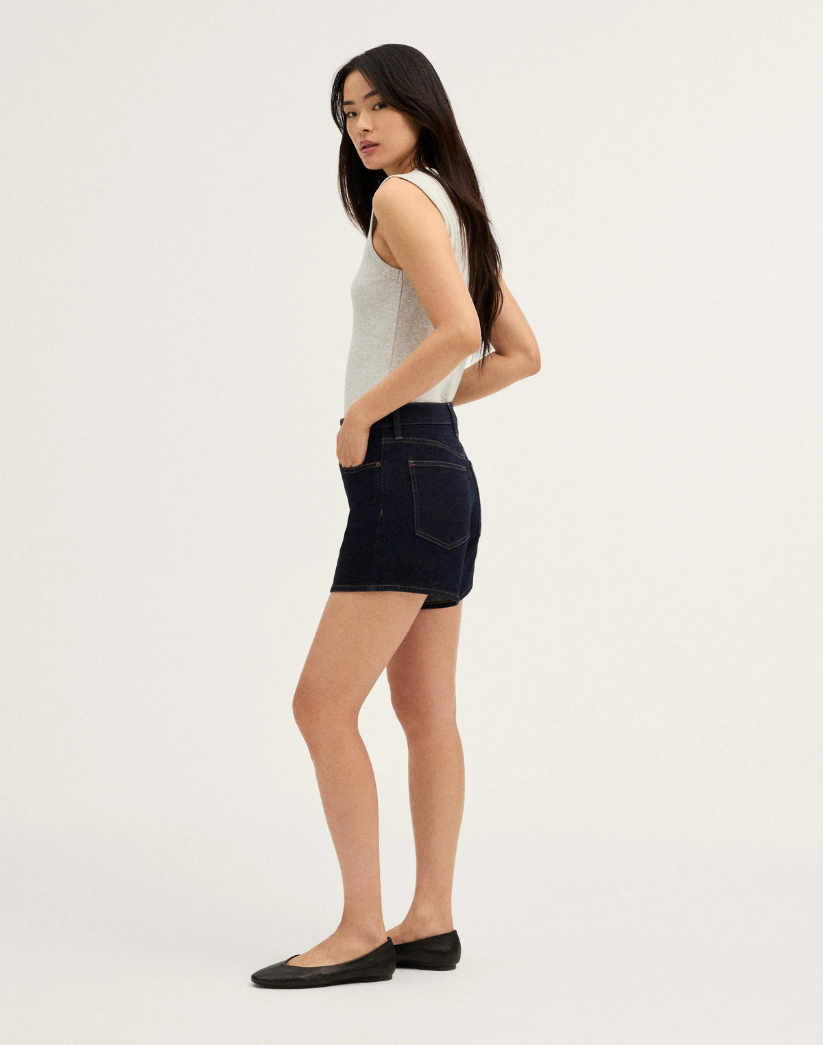 Madewell The Perfect Vintage Mid-Length Short Rinse Wash