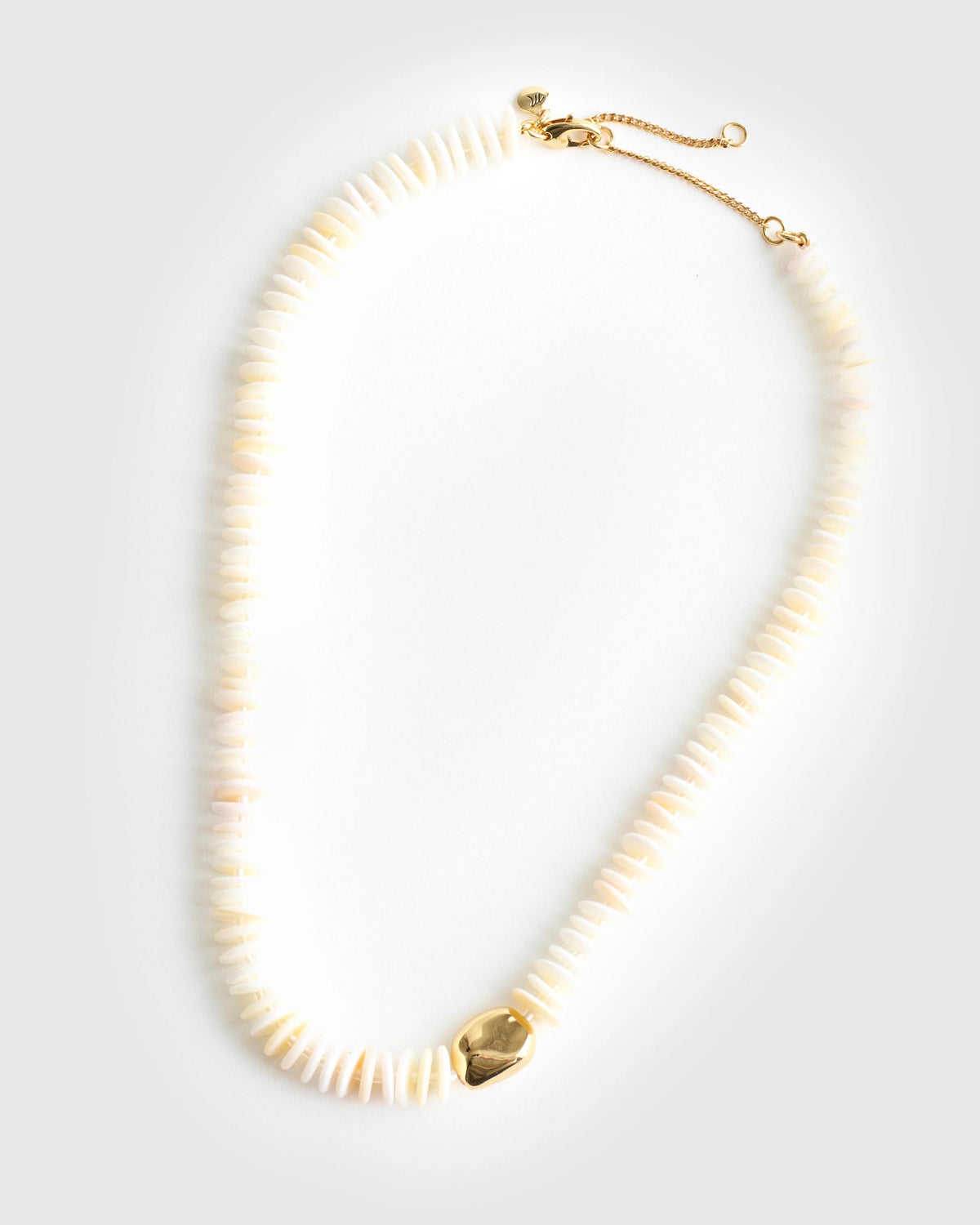 Madewell Sculptural Puka Shell Choker Necklace Vintage Ivory