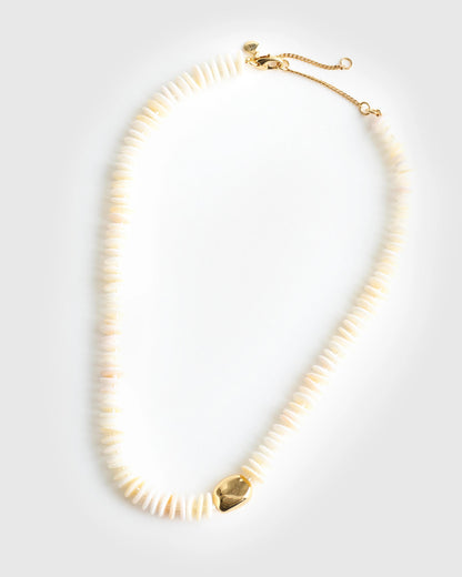 Madewell Sculptural Puka Shell Choker Necklace Vintage Ivory