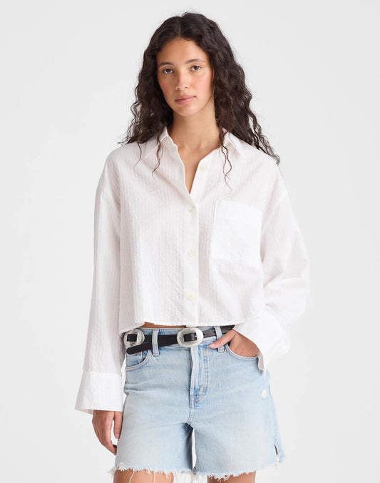 Madewell Straight-Hem Shirt White