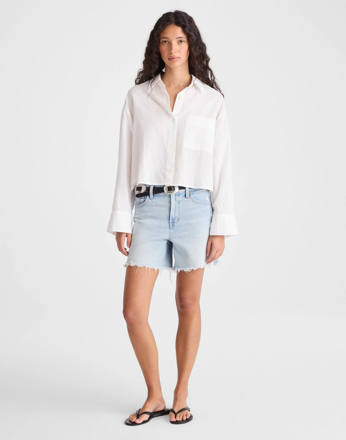 Madewell Straight-Hem Shirt White