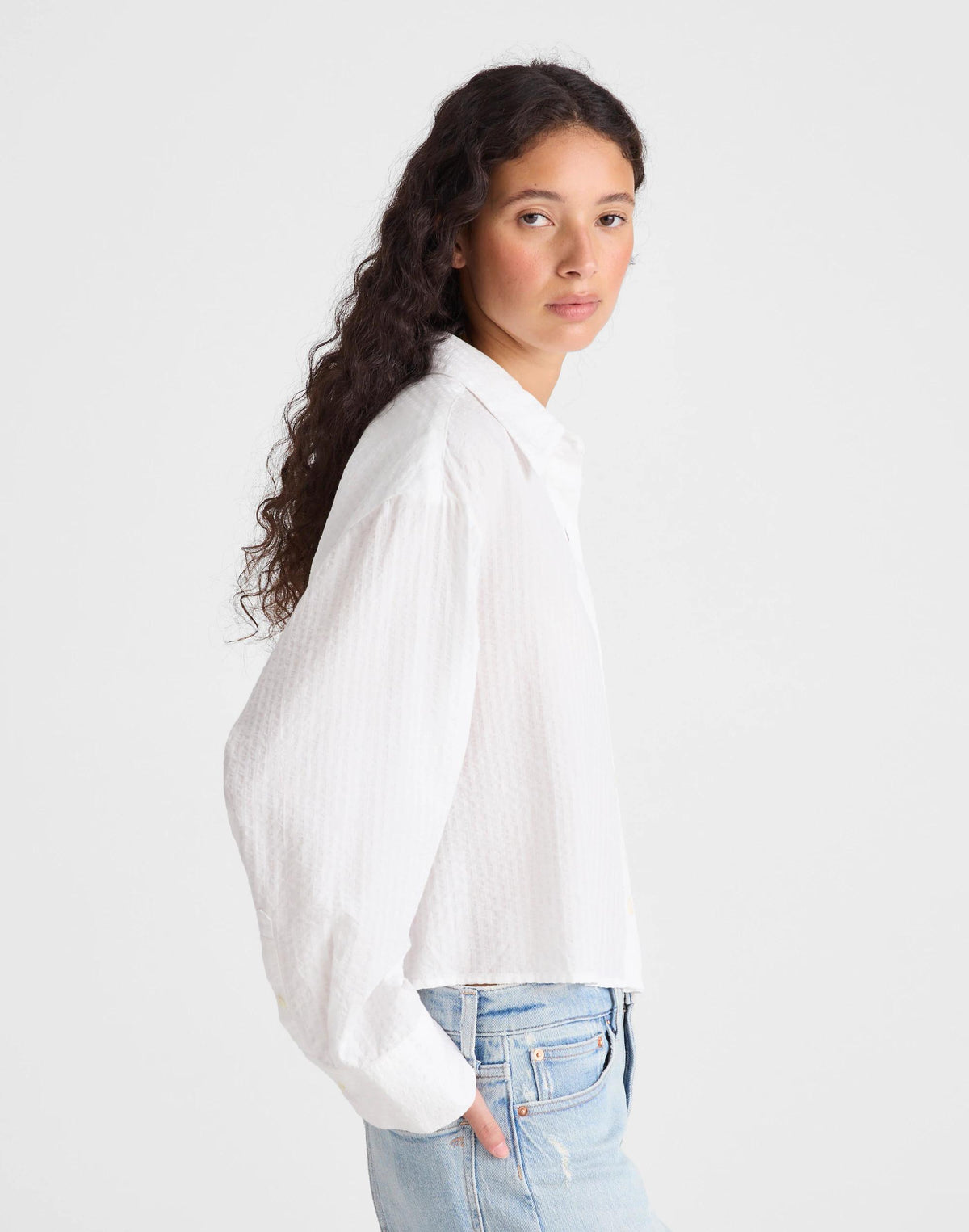 Madewell Straight-Hem Shirt White