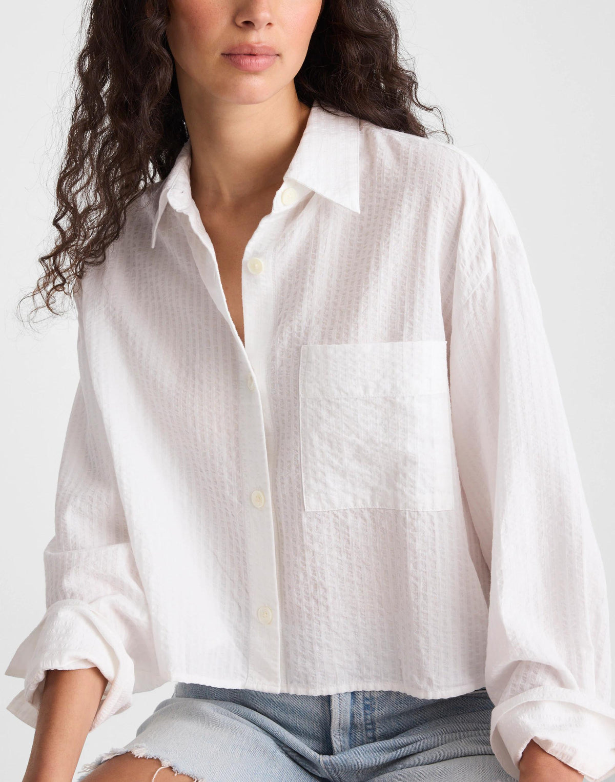 Madewell Straight-Hem Shirt White