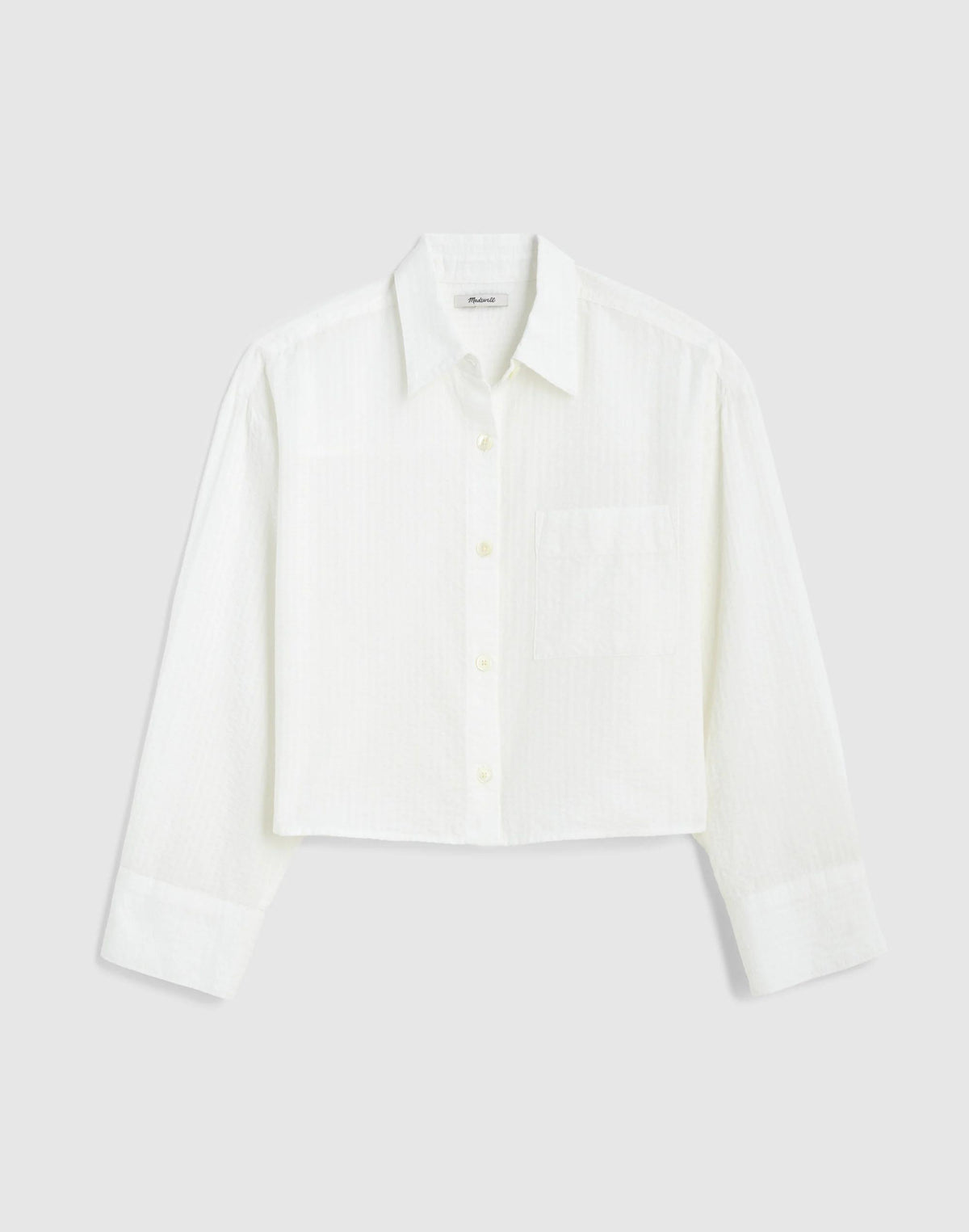 Madewell Straight-Hem Shirt White