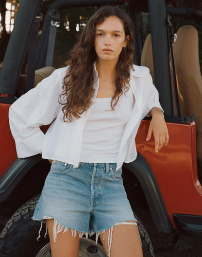 Madewell Straight-Hem Shirt White