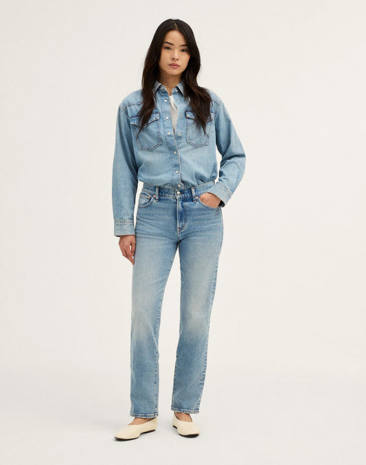 Madewell The Jules Slim-Straight Jean Raebrook Wash