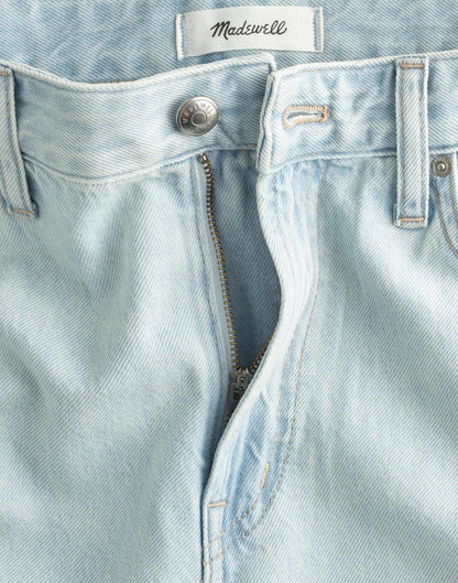 Madewell The Curvy Darted Barrel-Leg Jean in Airy Denim Laguna Wash
