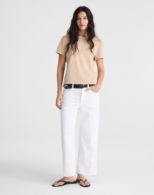 Madewell Low-Slung Baggy Crop Jean Tile White
