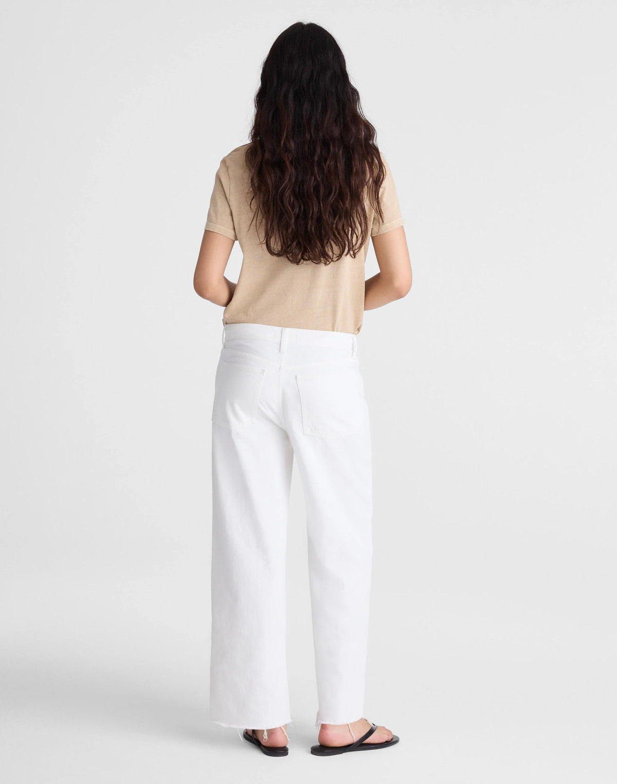 Madewell Low-Slung Baggy Crop Jean Tile White