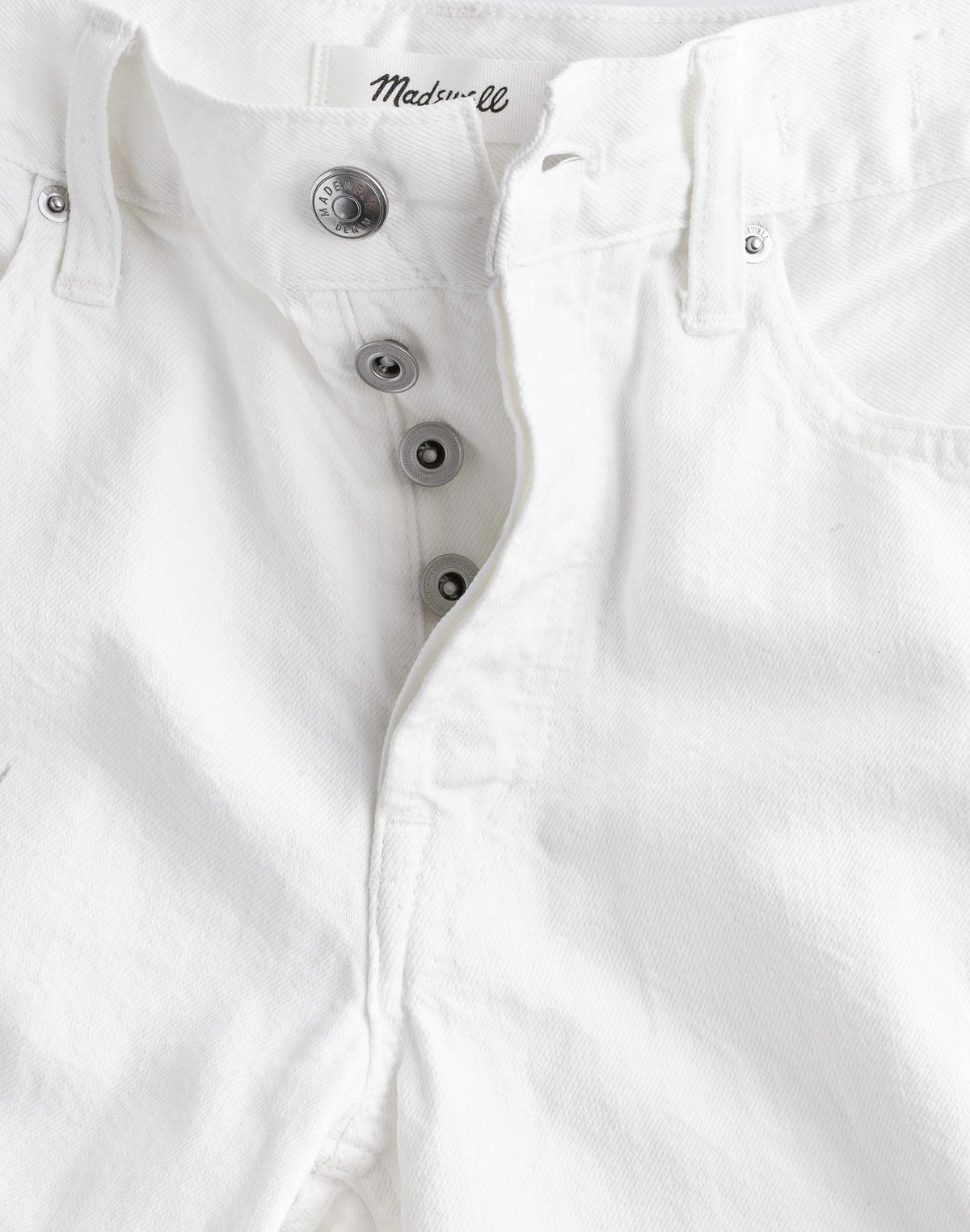 Madewell Low-Slung Baggy Crop Jean Tile White