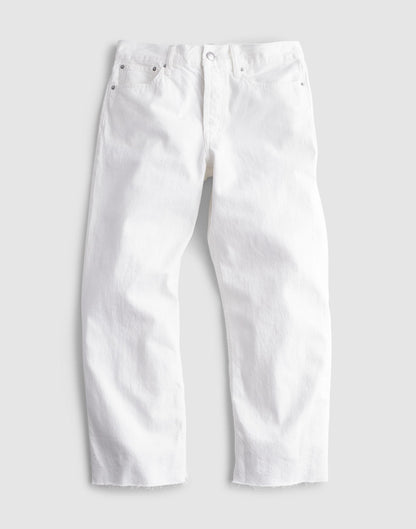 Madewell Low-Slung Baggy Crop Jean Tile White