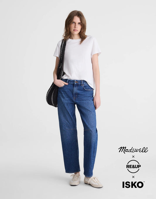 Madewell Circular Darted Barrel-Leg Jean Heirloom Wash