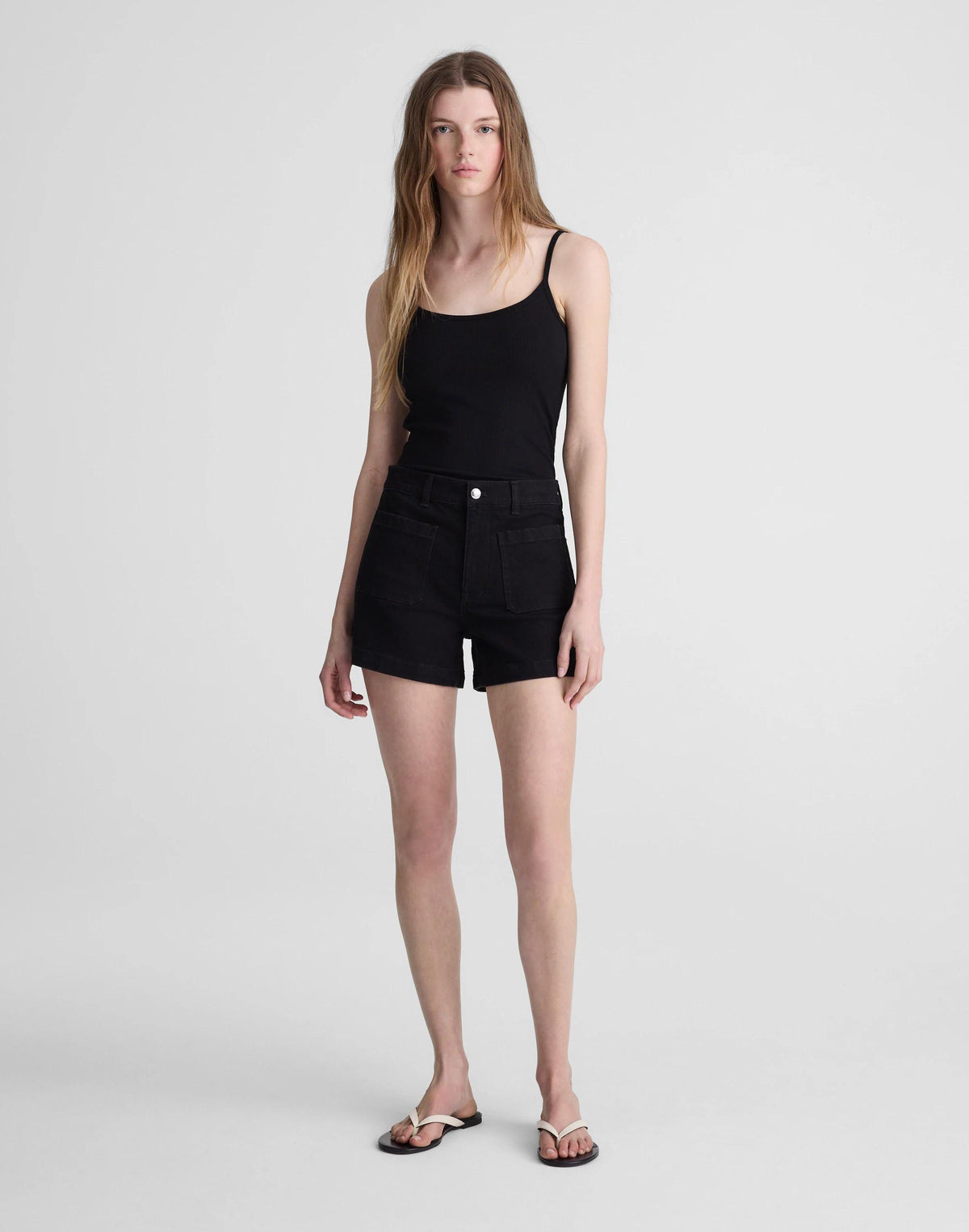 Madewell The Emmy Denim Short Black Rinse Wash