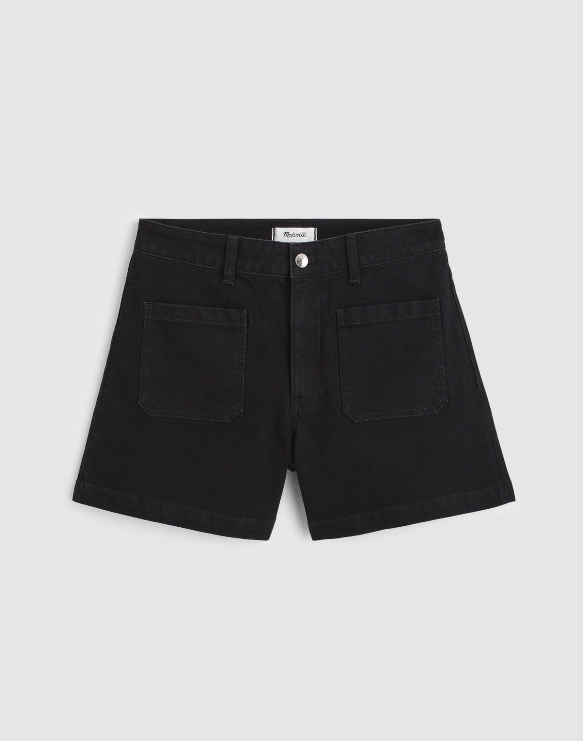 Madewell The Curvy Emmy Denim Short Black Rinse Wash