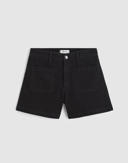 Madewell The Curvy Emmy Denim Short Black Rinse Wash