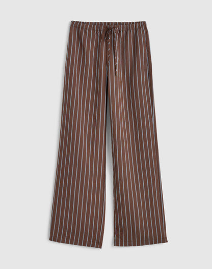 Madewell Pull-On Pants Brown Peri Twin Stripe