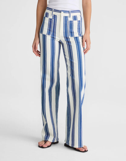 Madewell The Emmy Wide-Leg Pant Waterfall Stripe