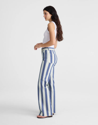 Madewell The Emmy Wide-Leg Pant Waterfall Stripe