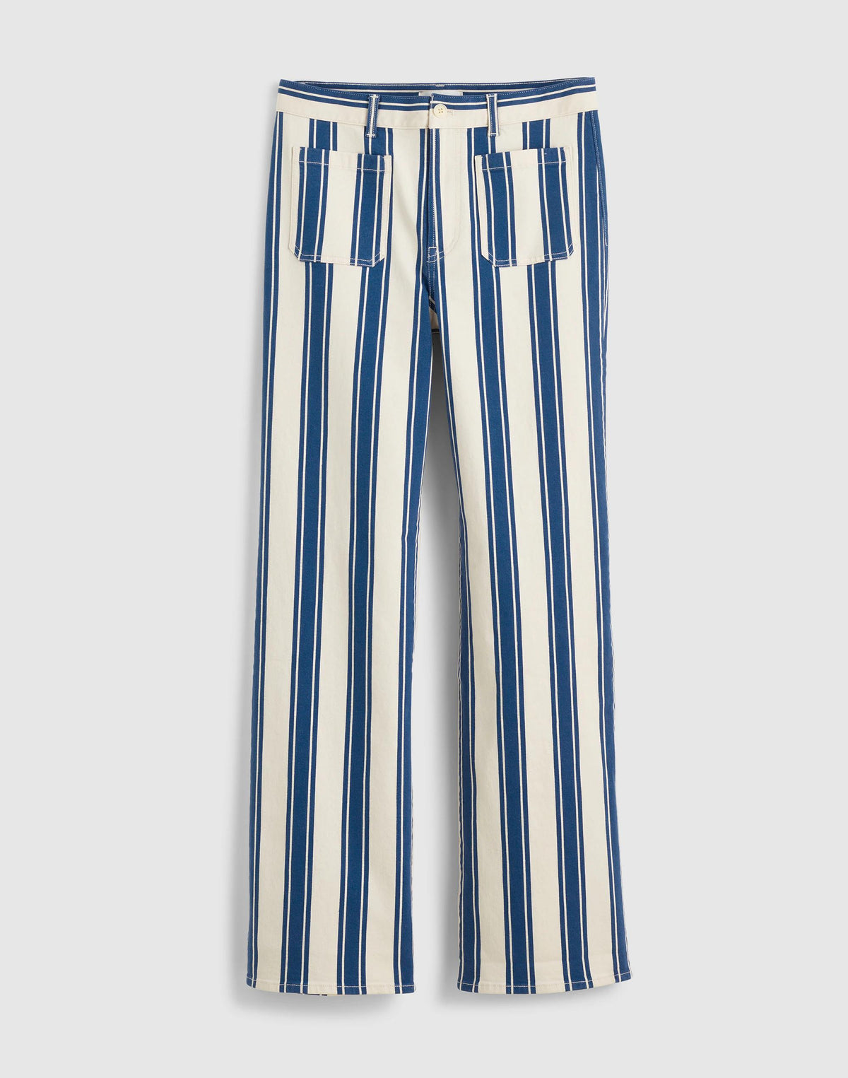 Madewell The Emmy Wide-Leg Pant Waterfall Stripe