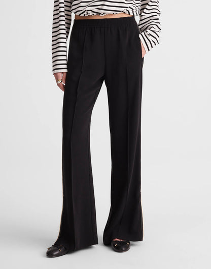 Madewell Pull-On Bootcut Track Pant Jet Black