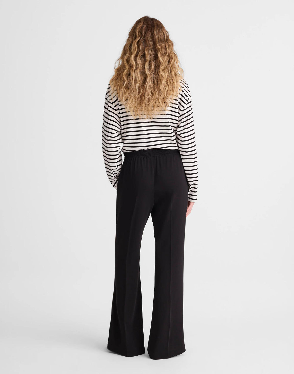 Madewell Pull-On Bootcut Track Pant Jet Black